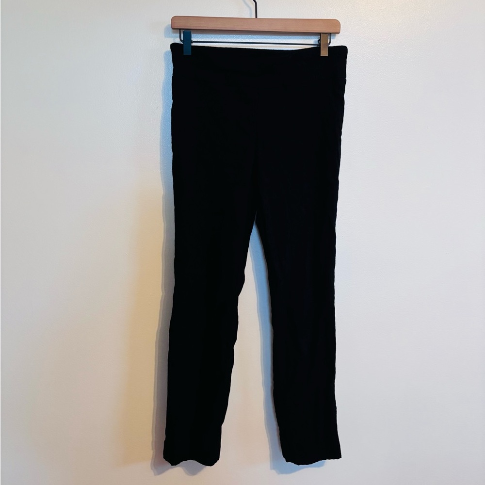 Hilary Radley textured black dress pants leggings size 6, mild wear